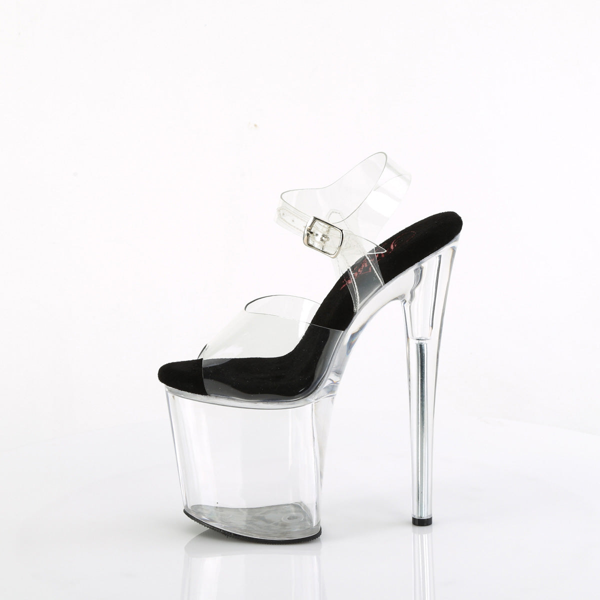 NAUGHTY-808 Pleaser Clear 8 Inch Glamour Models Sexy Shoes