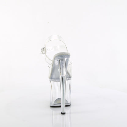 NAUGHTY-808 Pleaser Clear 8 Inch Pole Dance Sexy Shoes
