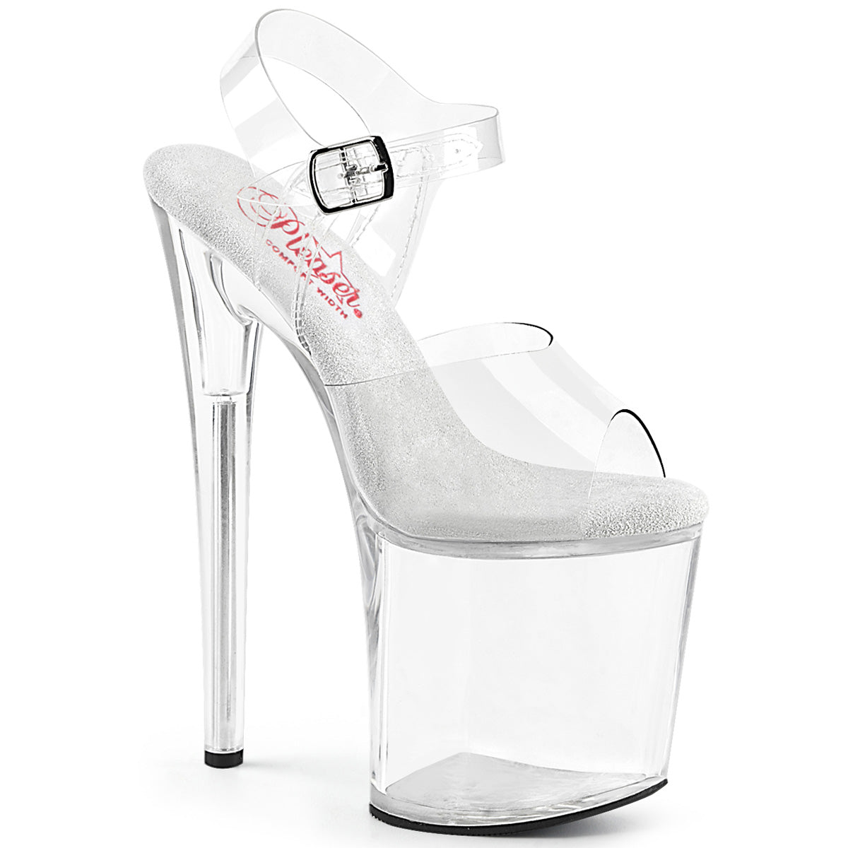NAUGHTY-808 Pleaser Clear 8 Inch Pole Dance Sexy Shoes Clear Clear