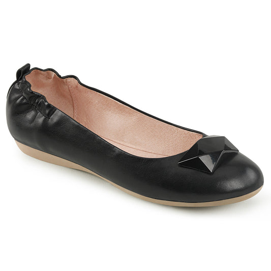 Pin Up Couture OLIVE-08 Black Ballet Flats