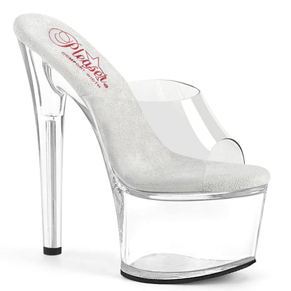 PASSION-701 Pleaser Clear 7 Inch Exotic Dance Sexy Shoes Clr Clr