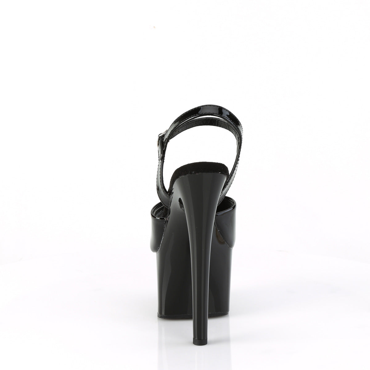Pleaser PASSION-709 Black Platform Sandals - 7 Inch Heels