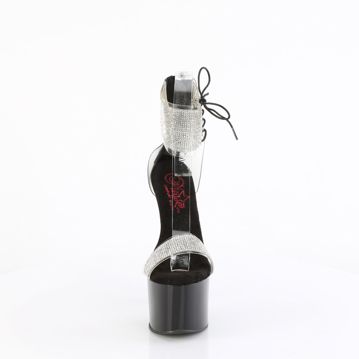 PASSION-727RS Pleaser Black 7 Inch Pole Dance Sexy Shoes