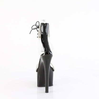 PASSION-727RS Pleaser Black 7 Inch Pole Dance Sexy Shoes