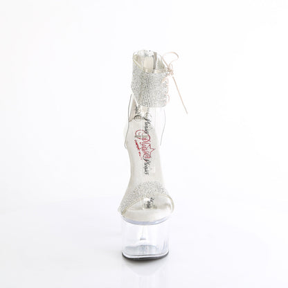 PASSION-727RS Pleaser Clear 7 Inch Fetish Pole Sexy Shoes