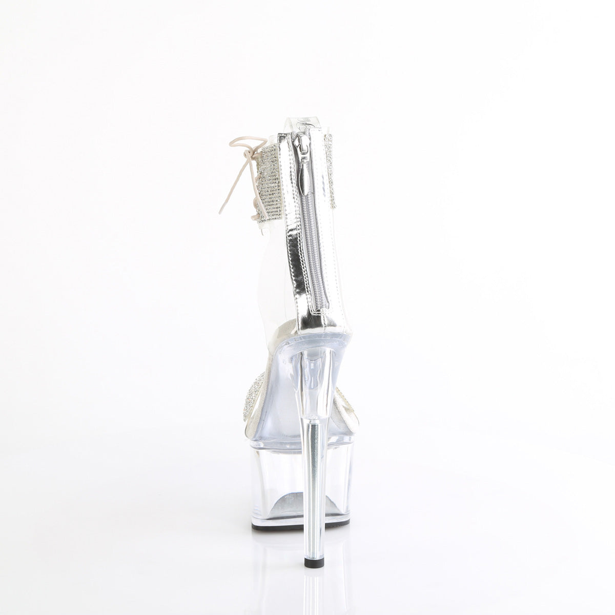 PASSION-727RS Pleaser Clear 7 Inch Fetish Pole Sexy Shoes