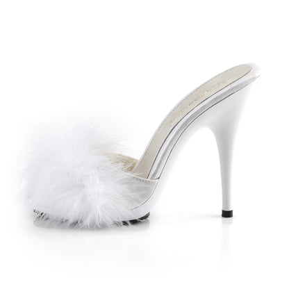 POISE-501F Fabulicious White 5 Inch Bedroom Shoes