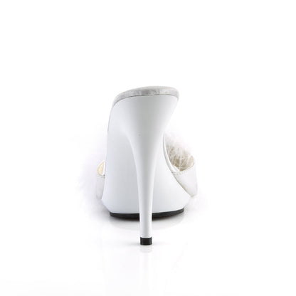 POISE-501F Fabulicious White 5 Inch Bedroom Shoes