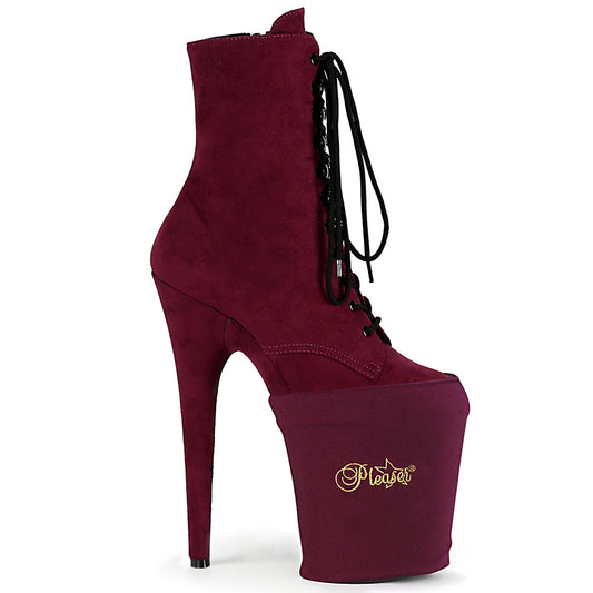 PSP-BYLYR PLEASER Pole Shoe Protectors Burgundy Lycra-Pleaser-Miss Hollywood Sexy Shoes