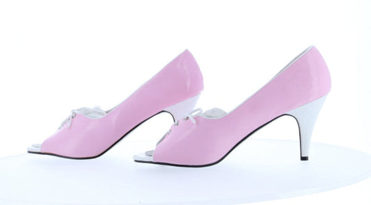 PLAYBUNNY-109 Pleaser Patent High Heel Alternative Footwear Discontinued Sale Stock 6 uk (39 Europe - 9 Usa) Wht Patent