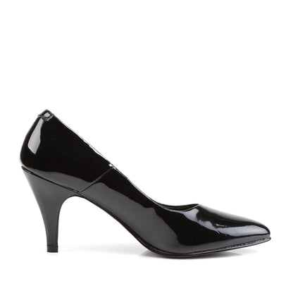 PUMP-420 Pleasers Funtasma 3 Inch Heel Black Patent Women's Sexy Shoe