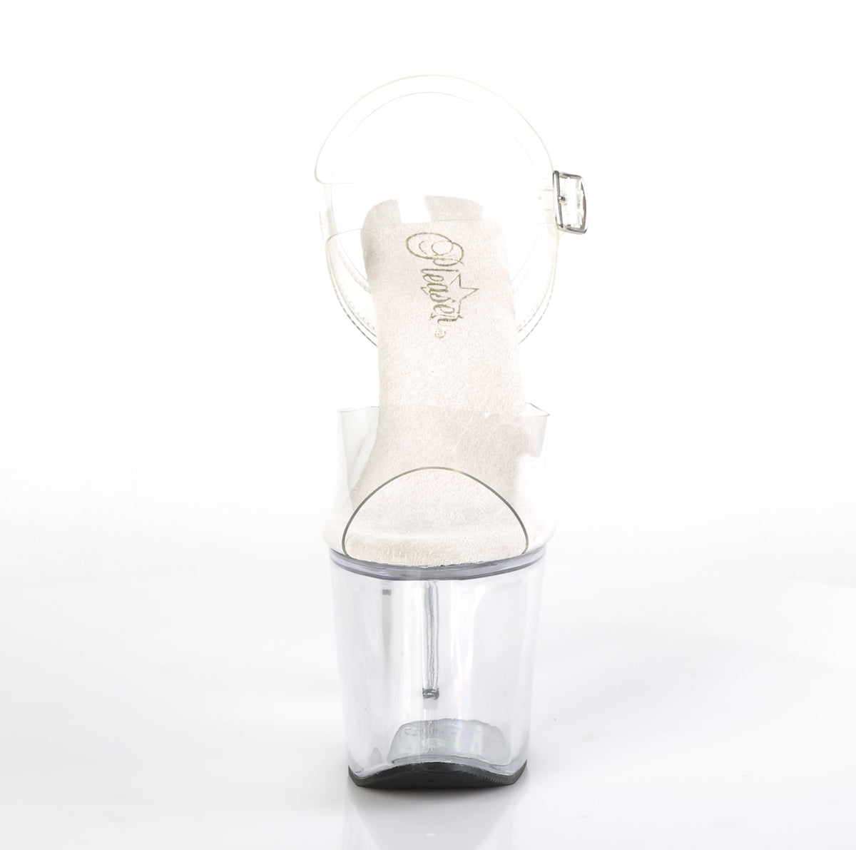 RADIANT-708 Pleasers 7 Inch Heel Clear  Stripper Platforms High Heels