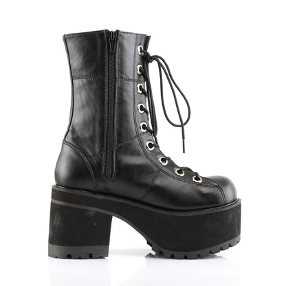 Demonia RANGER-301 Black Platform Boots - 3 3/4 Inch Heels