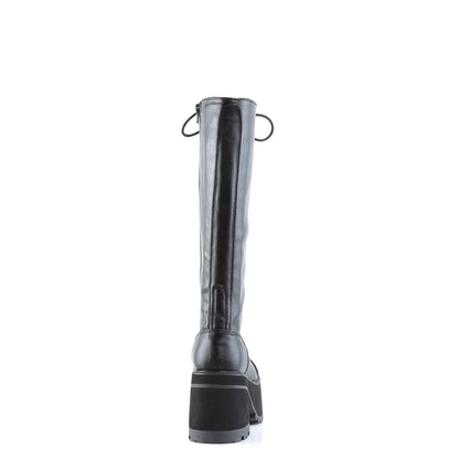 Demonia RANGER-302 Black Platform Knee High Boots - 3 3/4 Inch Heels
