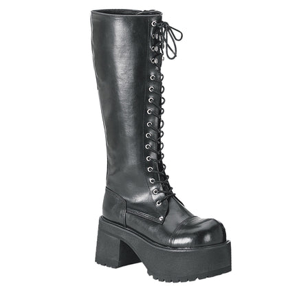 RANGER-302 Demonia Cult Black 3.8 Inch Alternative Footwear Unisex Blk Vegan Leather