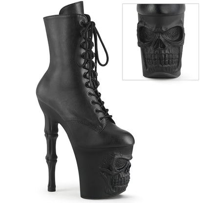 RAPTURE-1020 Pleaser Black 8 Inch Erotic Heels Platform boots