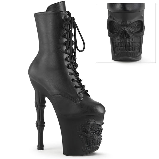 RAPTURE-1020 Pleaser Black 8 Inch Erotic Heels Platform boots