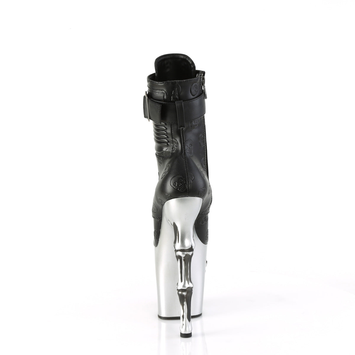 RAPTURE-1020STR-02 Pleaser Black 8 Inch Pole Dance Ankle Boots