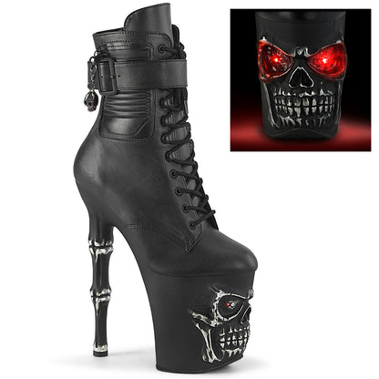 RAPTURE-1020STR-LT Pleaser Black 8 Inch Sexy Strippers Boots