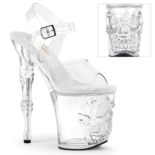 RAPTURE-808 Pleaser Clear 8 Inch Glamour Models Platform Heels