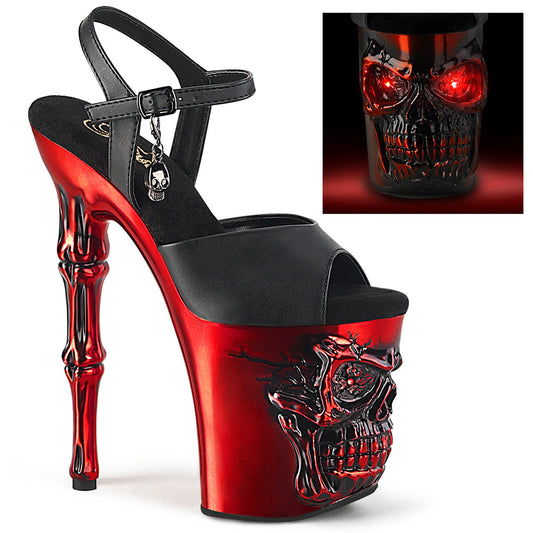 RAPTURE-809-LT Pleaser Black 8 Inch Ladies Fetish Platform Heels