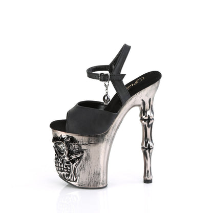 RAPTURE-809-LT Pleaser Black 8 Inch Exotic Dance Platform Heels