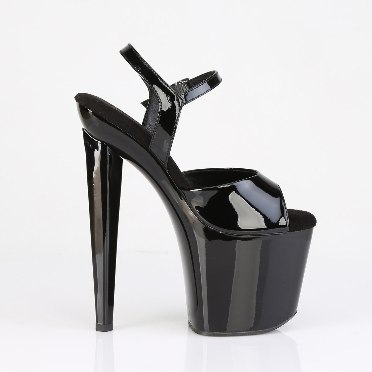 RAZZLE-809 Pleaser Black Patent Sexy Platform Shoes (Pole Dancing Heels)