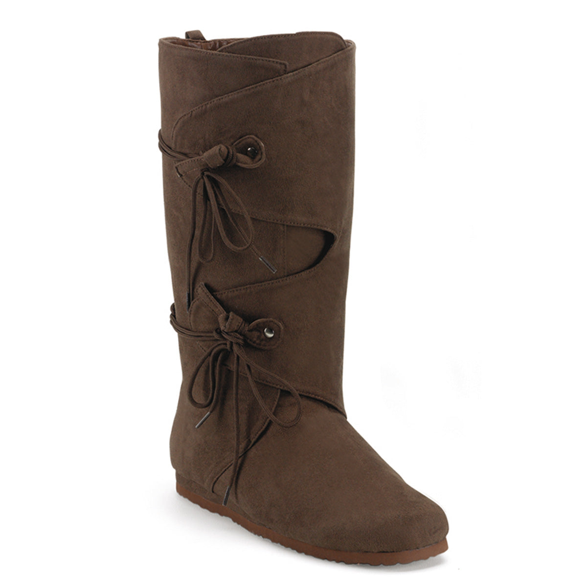 RENAISSANCE-100 Funtasma Brown Pirate Boots Brown Microfiber