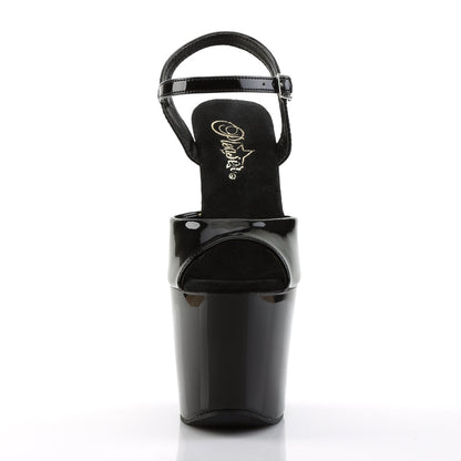 REVOLVER-709 Pleaser Black 7 Inch Platform Kinky Platform Shoes
