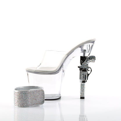 REVOLVER-712 Pleaser Clear 7 Inch Exotic Dance Platform Shoes