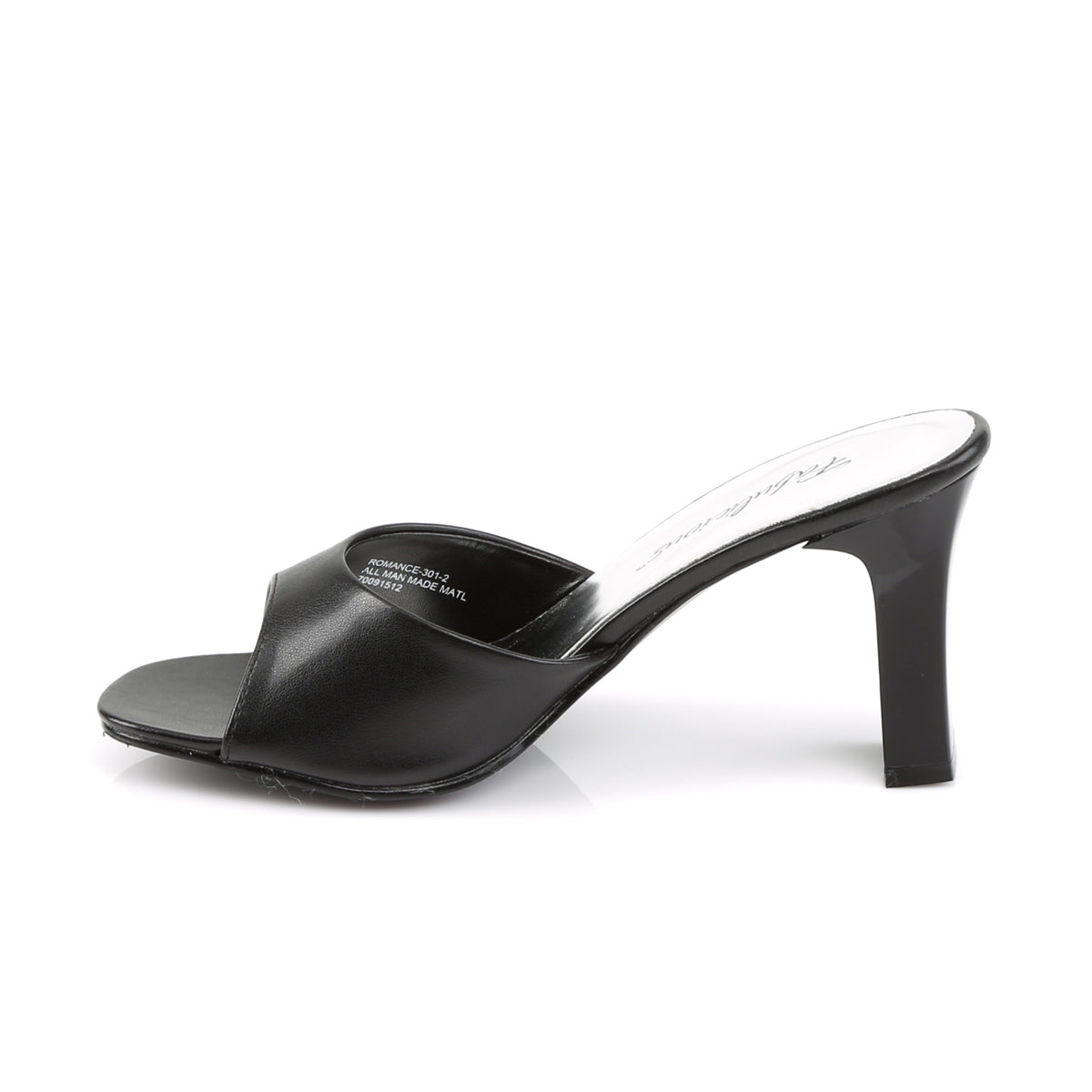 ROMANCE-301-2 Fabulicious Black 3.3 Inch Sexy Shoes