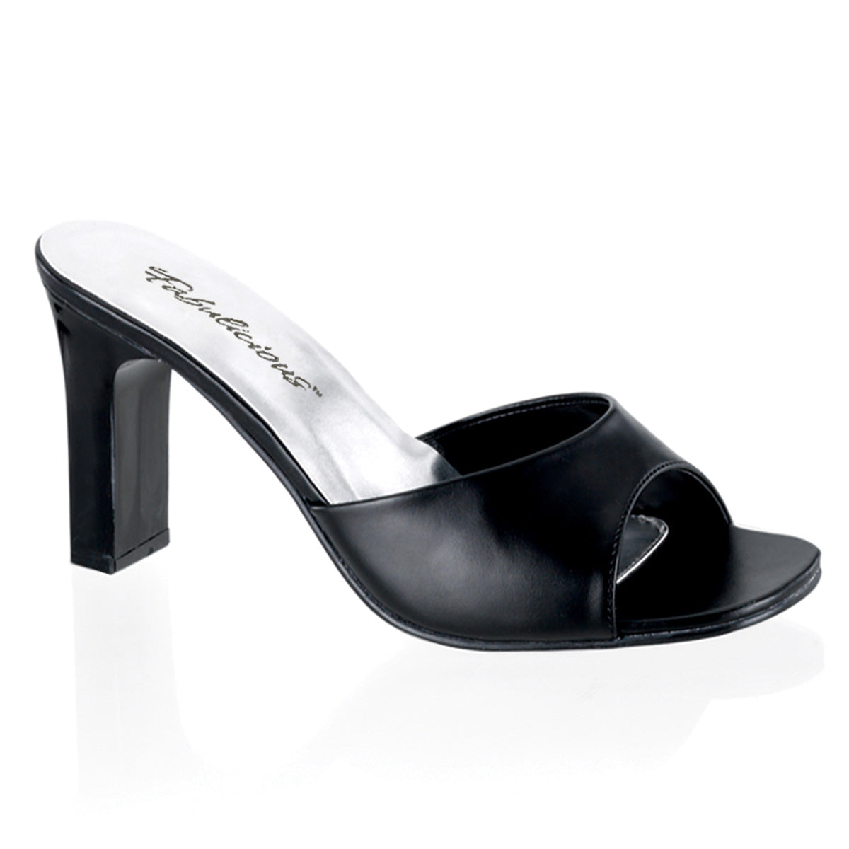 ROMANCE-301-2 Fabulicious Black 3.3 Inch Sexy Shoes Black Pu