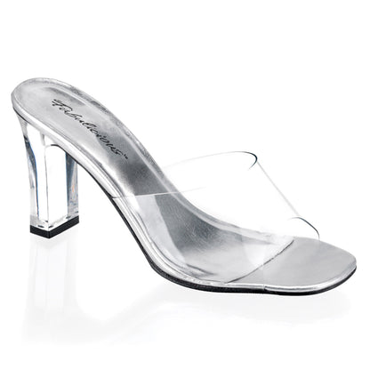 ROMANCE-301 Fabulicious Clear 3.3 Inch Posing Shoes