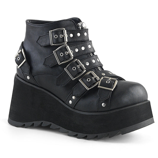 SCENE-30 Demonia Cult Black Alternative Women's Ankle Boots