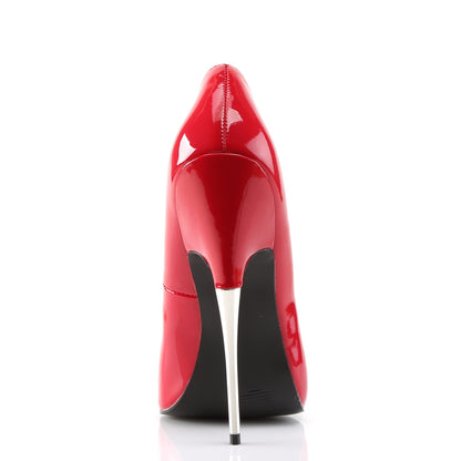 SCREAM-01 Devious Red 6 Inch Fetish Single Soles