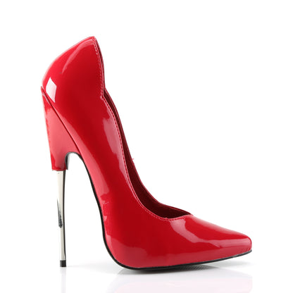 SCREAM-01 Devious Red 6 Inch Fetish Single Soles