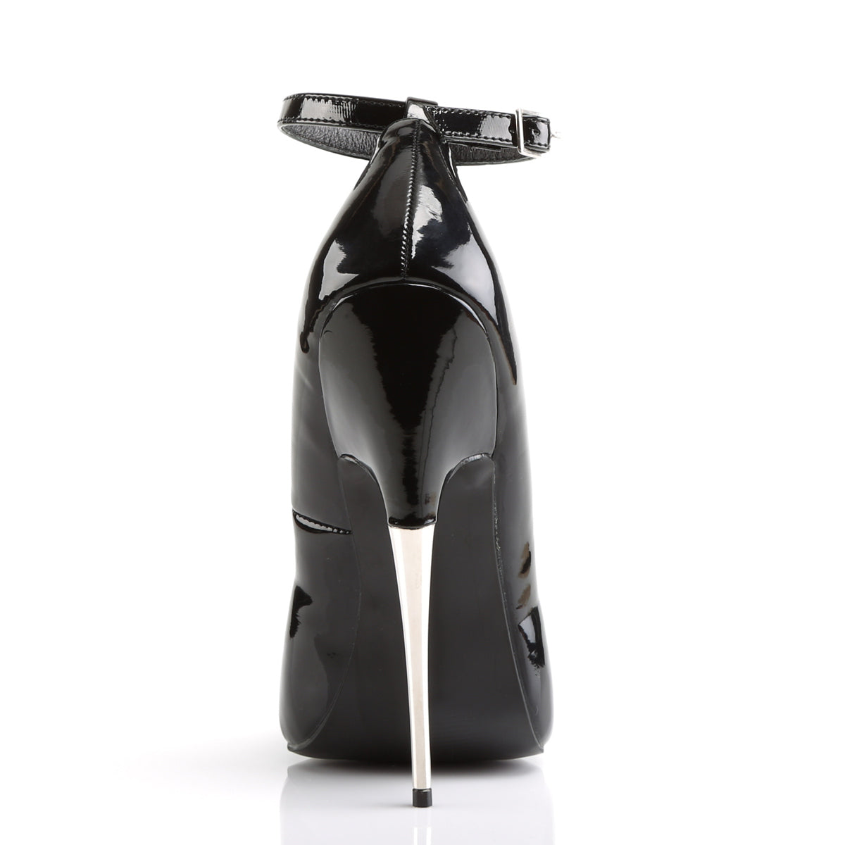 SCREAM-12 Devious Black 6 Inch Fetish Single Soles