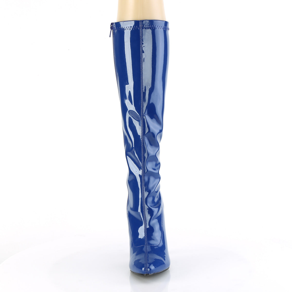 SEDUCE-2000 Pleaser Navy Blue 5 Inch High Heel Thigh Boots