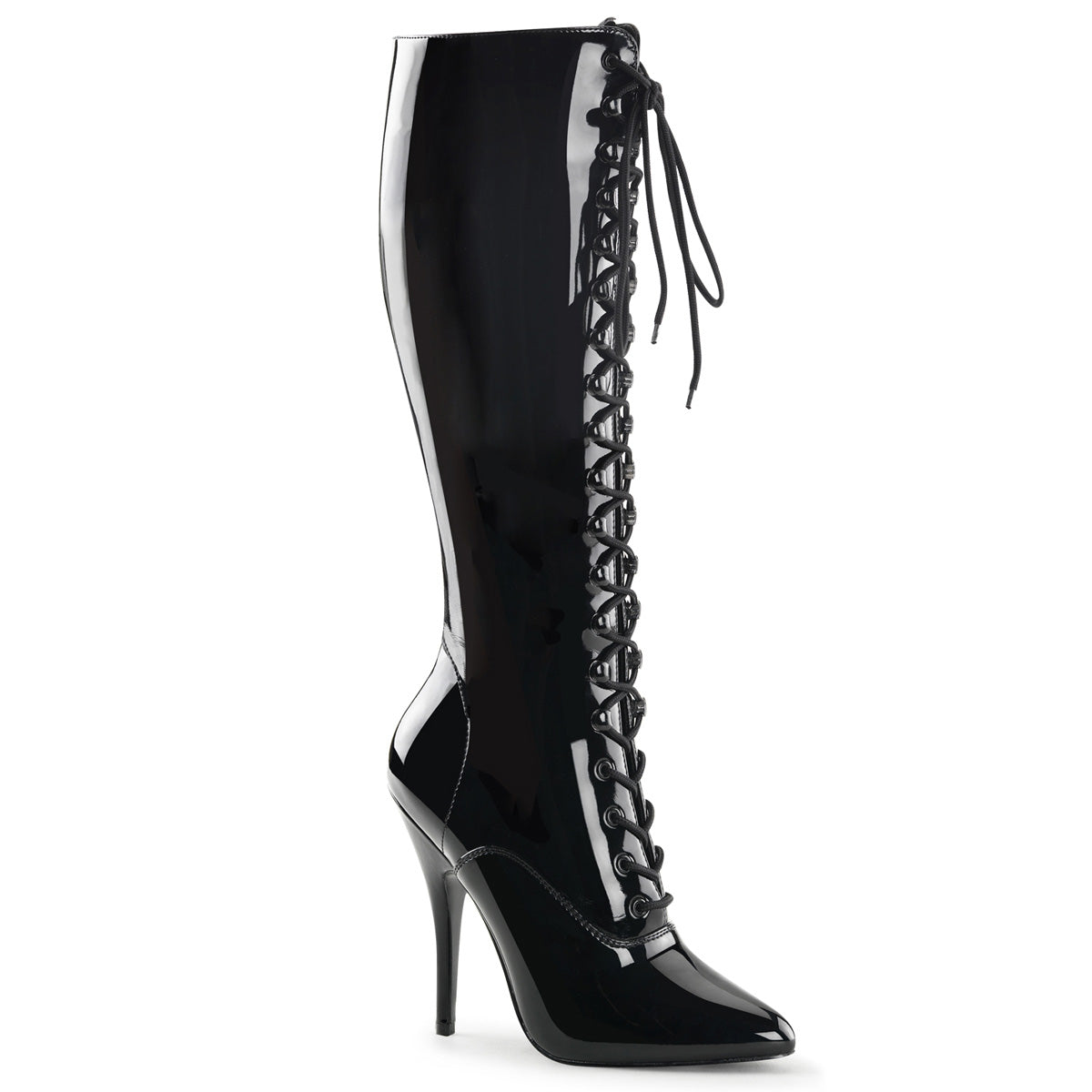 SEDUCE-2020 Pleasers 5 Inch Heel Black Patent Fetish Footwear