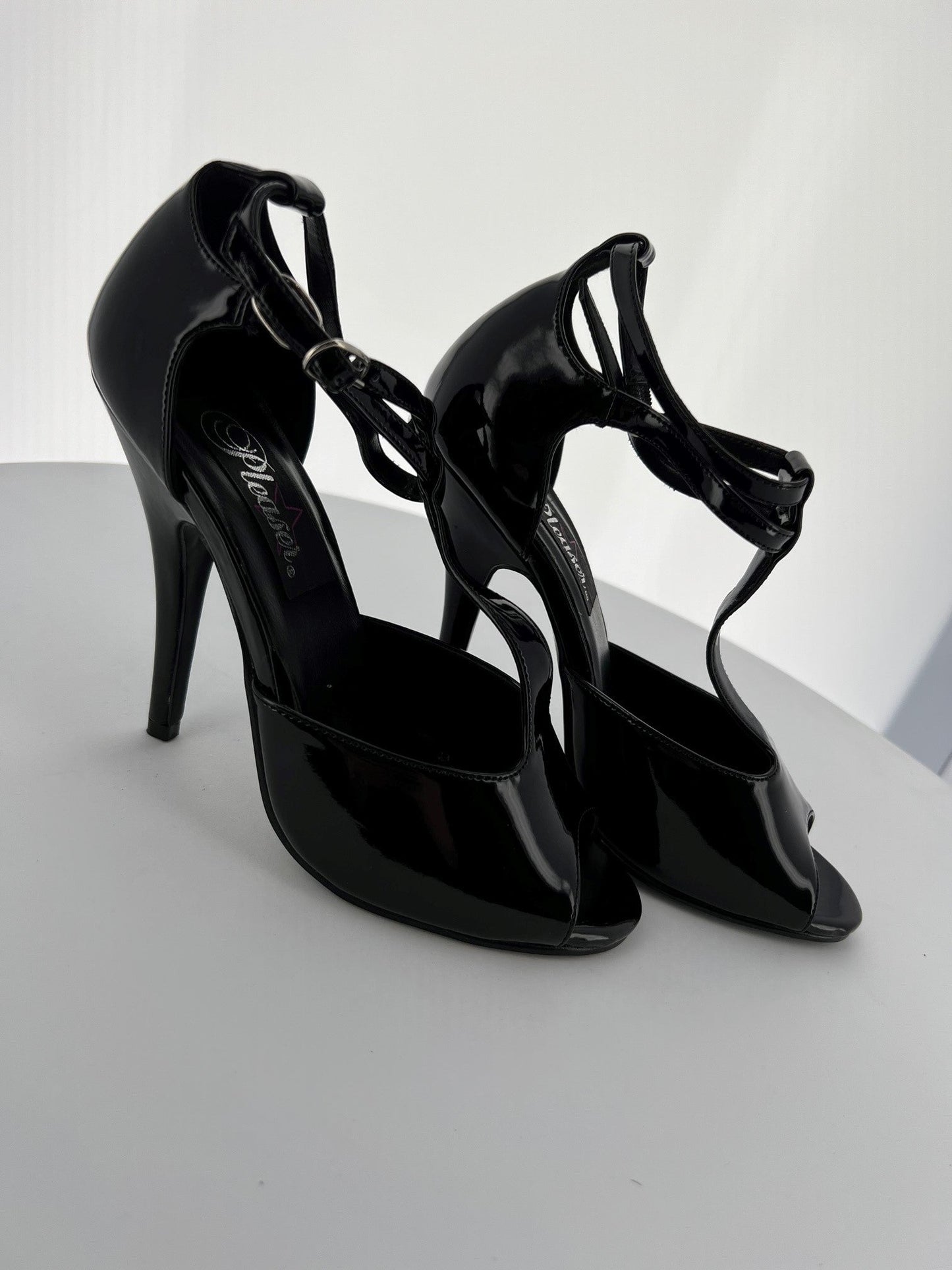 SEDUCE-209 Pleaser Black Patent High Heel Alternative Footwear Discontinued Sale Stock 4 uk (37 Europe - 7 Usa) Blk Patent
