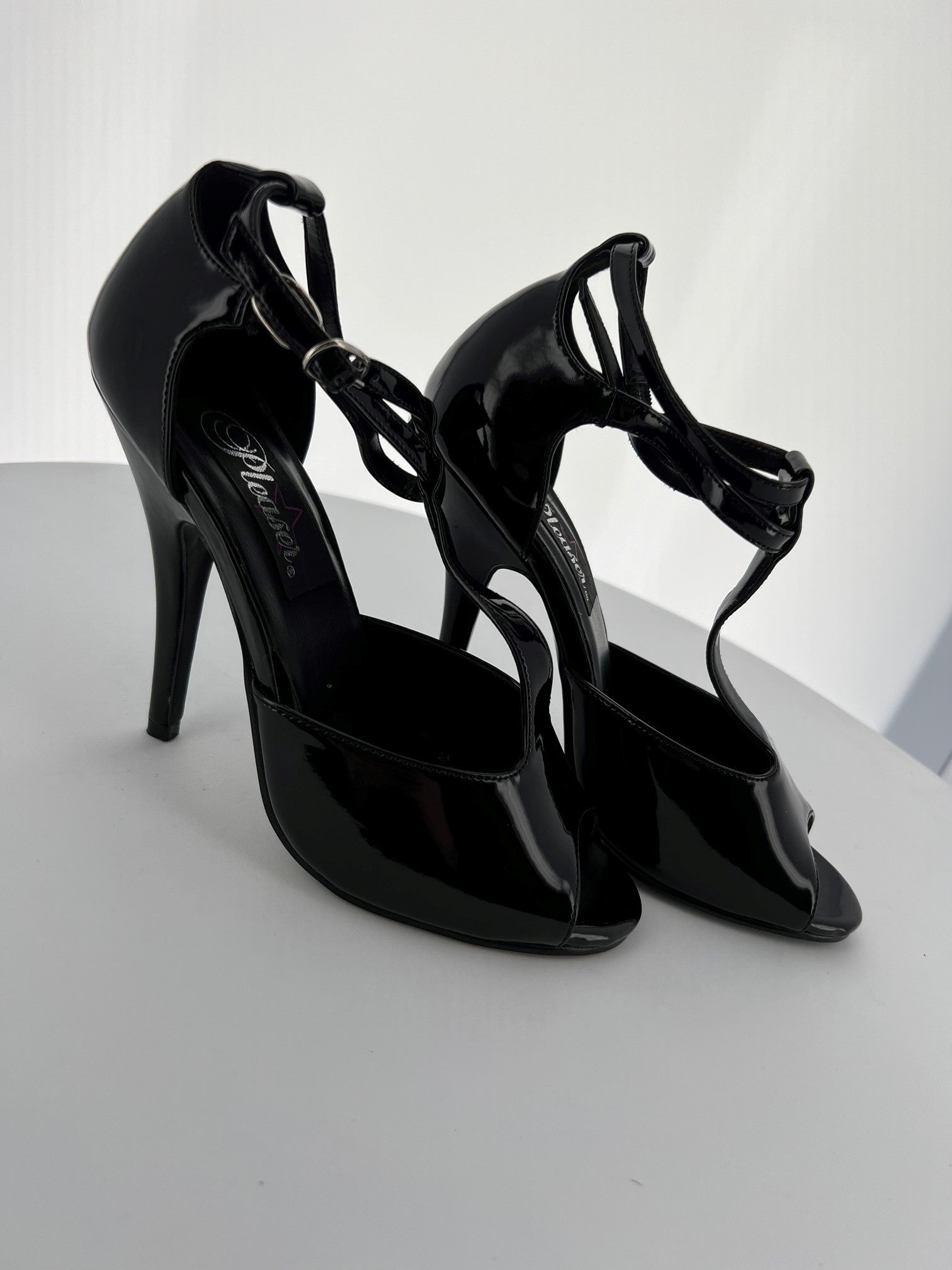 SEDUCE-209 Pleaser Black Patent High Heel Alternative Footwear Discontinued Sale Stock 3 uk (36 Europe - 6 Usa) Blk Patent