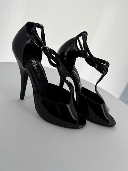 SEDUCE-209 Pleaser Black Patent High Heel Alternative Footwear Discontinued Sale Stock 3 uk (36 Europe - 6 Usa) Blk Patent