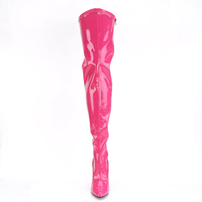 Pleaser SEDUCE-3000 Hot Pink Thigh High Boots - 5 Inch Heels