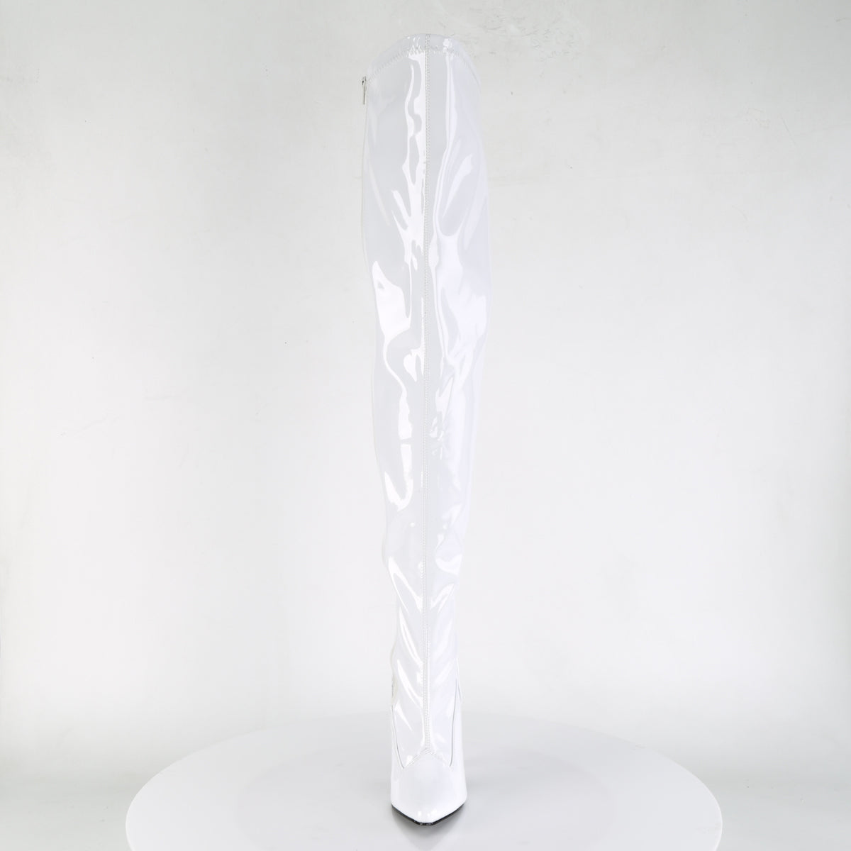 SEDUCE-3000 Pleasers 5 Inch Heel White Patent Fetish Footwear