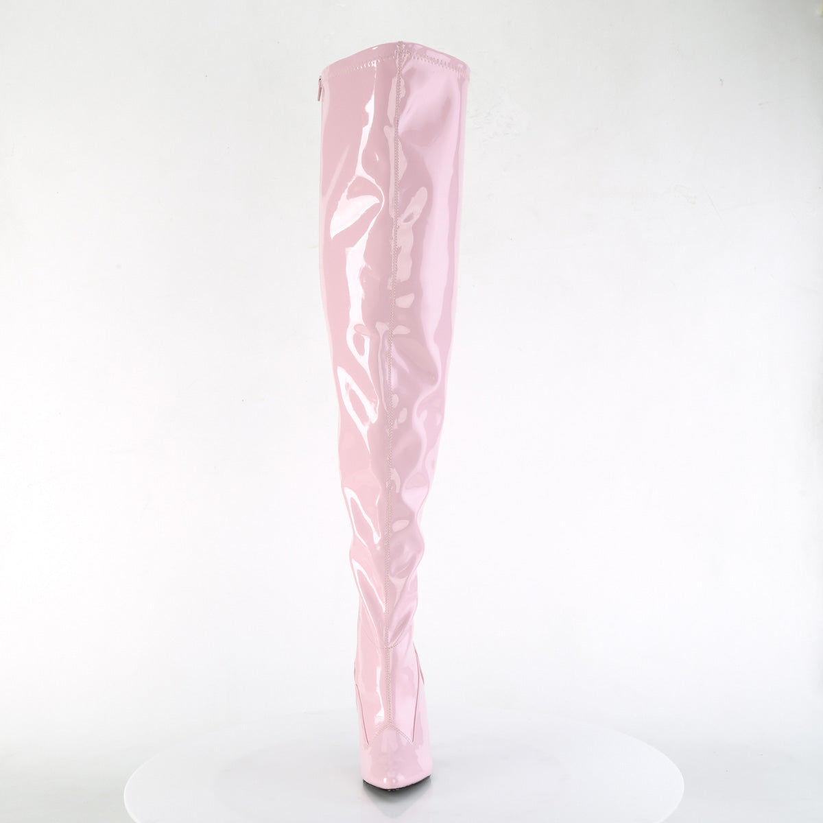 Pleaser Pink Label SEDUCE-3000WC Black Thigh High Boots - 5 Inch Heels
