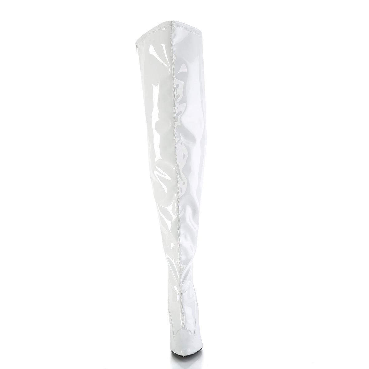SEDUCE-3000WC Pleaser White 5 Inch Wide Ladies Thigh Boots