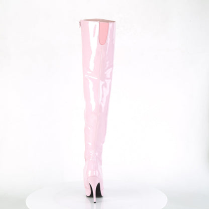 SEDUCE-3010 Pleaser Baby Pink 5 Inch Sexy Thigh Boots
