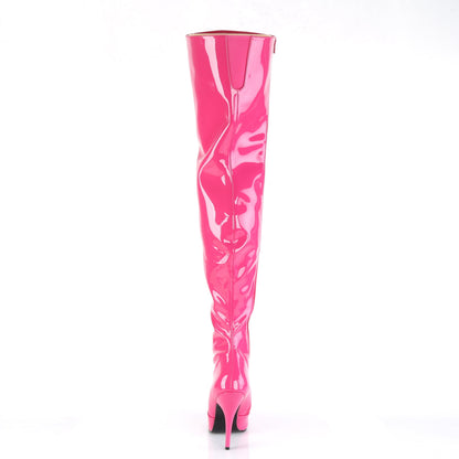 SEDUCE-3010 Pleaser H. Pink 5 Inch Ladies Fetish Thigh Boots