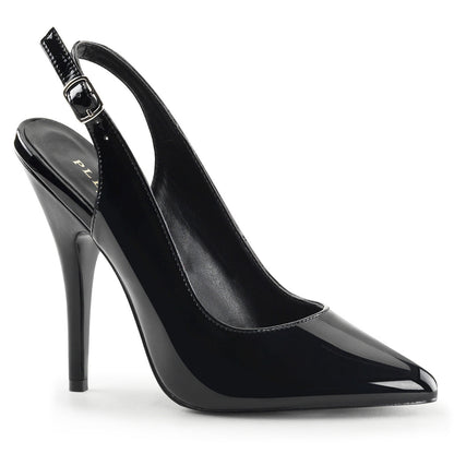 SEDUCE-317 Pleasers Shoe 5" Heel Black Patent Fetish Footwear Black Patent