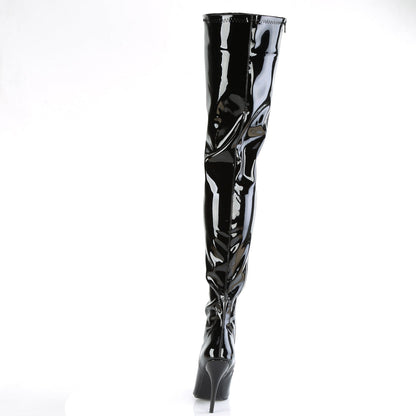 seduce 4000slt pleaser pole dancing shoes blk str pat